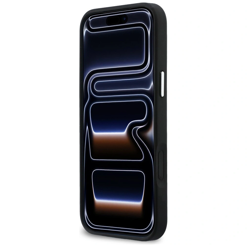 Etui Karl Lagerfeld IML Glitter KL Diamond Logo do Apple iPhone 17 Pro Max czarny