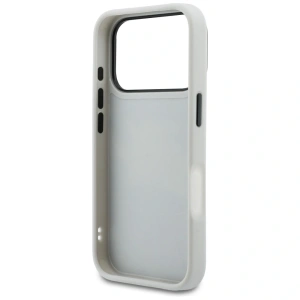 Etui Karl Lagerfeld IML Glitter KL Diamond Logo do Apple iPhone 17 Pro srebrny