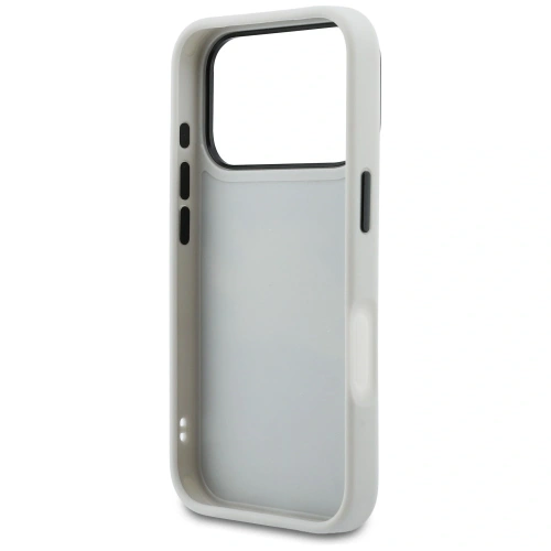 Etui Karl Lagerfeld IML Glitter KL Diamond Logo do Apple iPhone 17 Pro srebrny