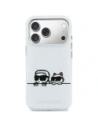 Etui Karl Lagerfeld IML Karl & Choupette Peekaboo Logo MagSafe do Apple iPhone 17 Pro Max biały