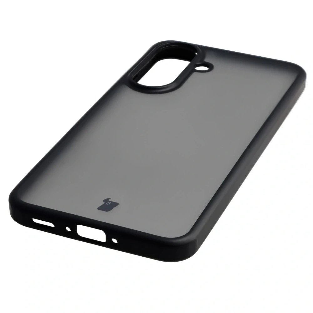 Etui Bizon Case Angelo do Samsung Galaxy A37 5G / A36 5G przydymione z czarną ramką