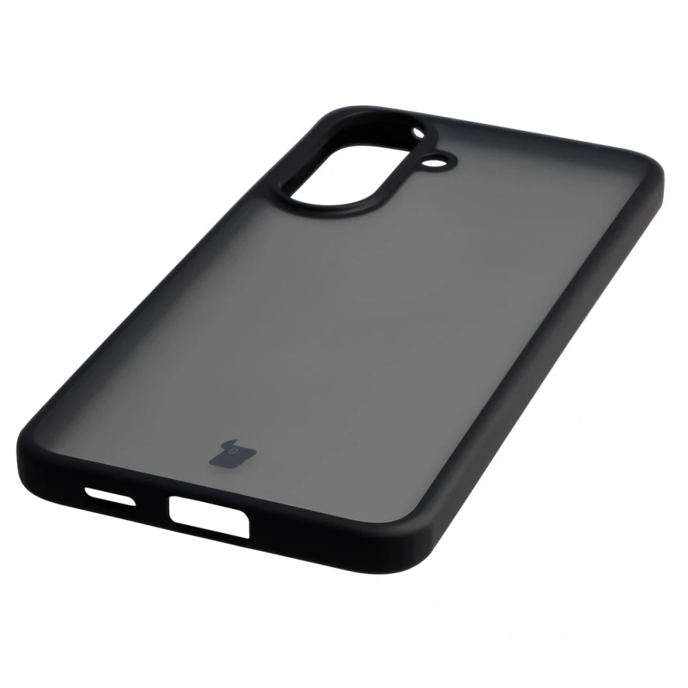 Etui Bizon Case Angelo do Samsung Galaxy A57 5G przydymione z czarną ramką