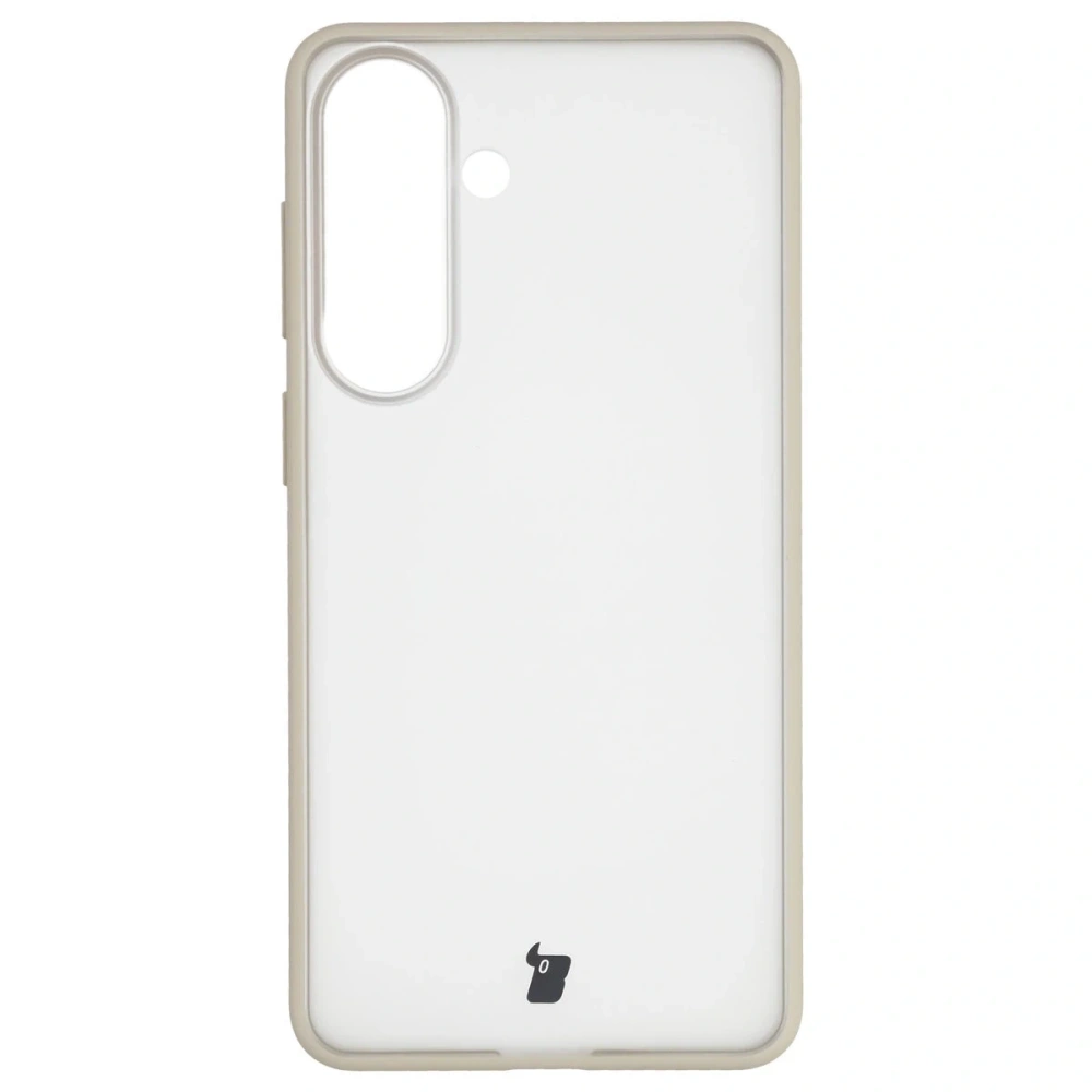 Etui Bizon Case Angelo do Samsung Galaxy S26+ Plus półprzezroczyste z beżową ramką