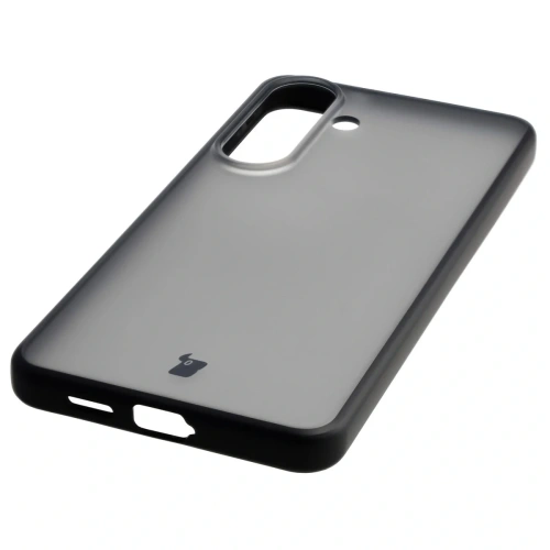 Etui Bizon Case Angelo do Samsung Galaxy S26+ Plus przydymione z czarną ramką