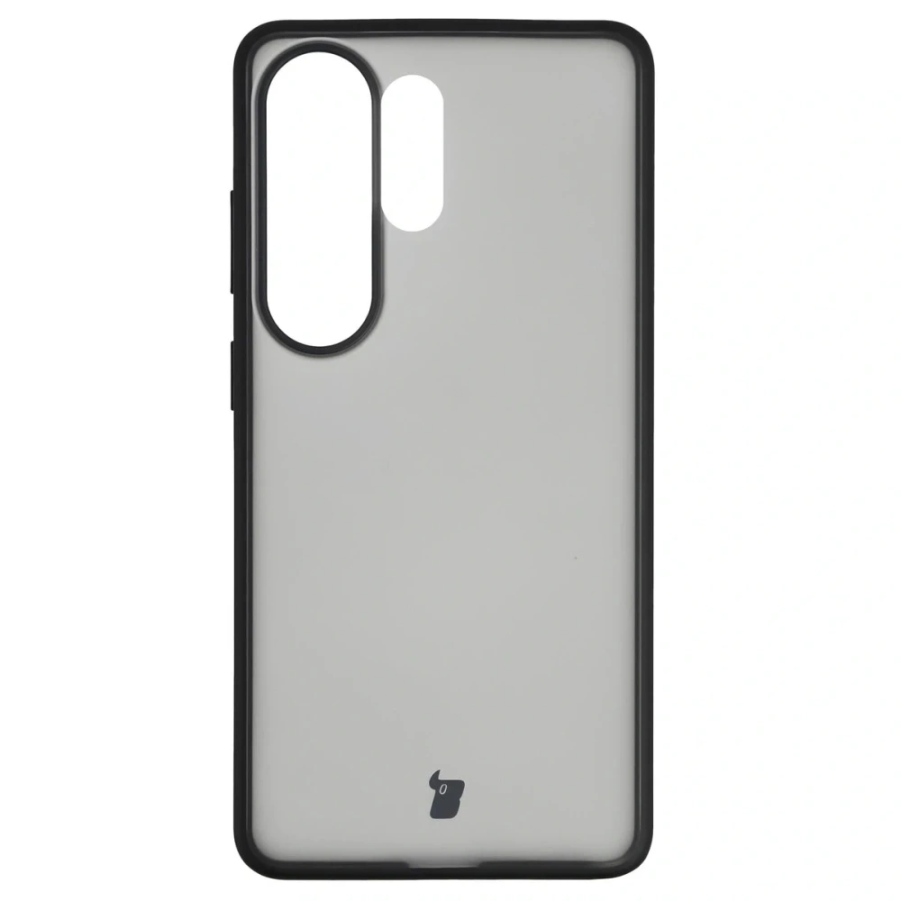 Etui Bizon Case Angelo do Samsung Galaxy S26 Ultra przydymione z czarną ramką