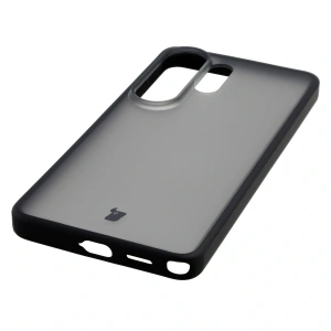 Etui Bizon Case Angelo do Samsung Galaxy S26 Ultra przydymione z czarną ramką