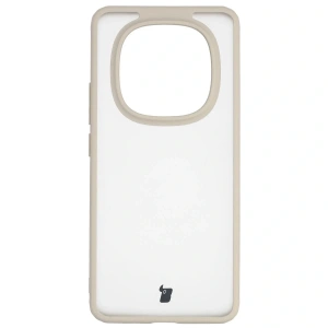 Etui Bizon Case Angelo do Xiaomi Redmi Note 15 / POCO M8 5G półprzezroczyste z beżową ramką