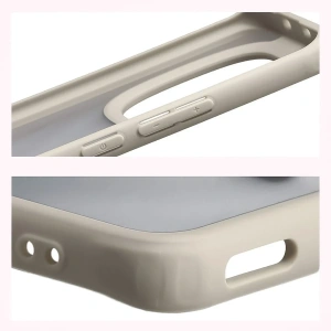 Etui Bizon Case Angelo do Xiaomi Redmi Note 15 / POCO M8 5G półprzezroczyste z beżową ramką