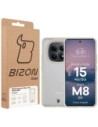 Etui Bizon Case Angelo do Xiaomi Redmi Note 15 / POCO M8 5G półprzezroczyste z beżową ramką