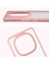 Etui Bizon Case Angelo do Xiaomi Redmi Note 15 / POCO M8 5G półprzezroczyste z jasnoróżową ramką