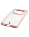 Etui Bizon Case Angelo do Xiaomi Redmi Note 15 / POCO M8 5G półprzezroczyste z jasnoróżową ramką