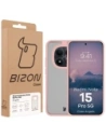 Etui Bizon Case Angelo do Xiaomi Redmi Note 15 Pro 5G półprzezroczyste z jasnoróżową ramką