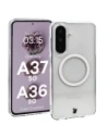 Etui z pierścieniem magnetycznym Bizon Case CrystalO do Samsung Galaxy A37 5G / A36 5G przezroczyste