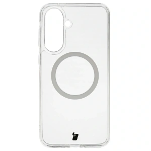 Etui z pierścieniem magnetycznym Bizon Case CrystalO do Samsung Galaxy A37 5G / A36 5G przezroczyste