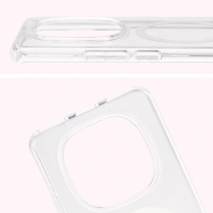 Etui z pierścieniem magnetycznym Bizon Case CrystalO do Xiaomi Redmi Note 15 / POCO M8 5G przezroczyste