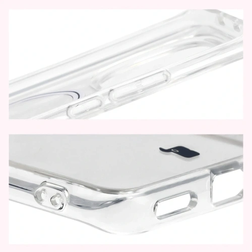 Etui z pierścieniem magnetycznym Bizon Case CrystalO do Xiaomi Redmi Note 15 / POCO M8 5G przezroczyste