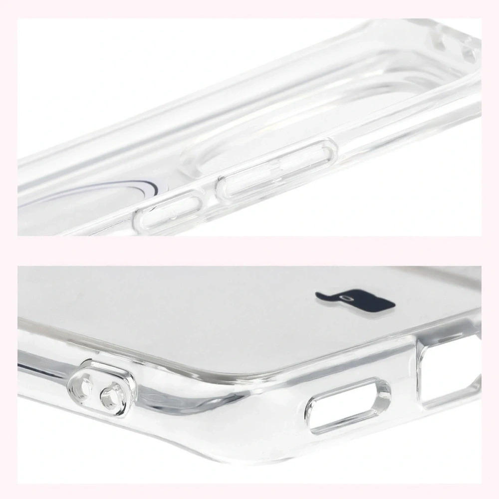 Etui z pierścieniem magnetycznym Bizon Case CrystalO do Xiaomi Redmi Note 15 / POCO M8 5G przezroczyste