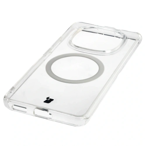 Etui z pierścieniem magnetycznym Bizon Case CrystalO do Xiaomi Redmi Note 15 / POCO M8 5G przezroczyste