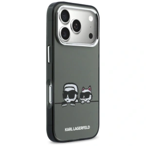 Etui Karl Lagerfeld IML Karl & Choupette Peekaboo Logo MagSafe do Apple iPhone 17 Pro Max czarny