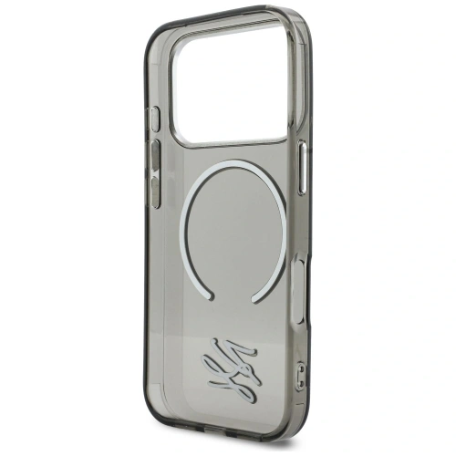 Etui Karl Lagerfeld IML KL Script Logo MagSafe do Apple iPhone 17 Pro czarny