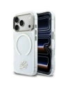 Etui Karl Lagerfeld IML KL Script Logo MagSafe do Apple iPhone 17 Pro Max przezroczysty