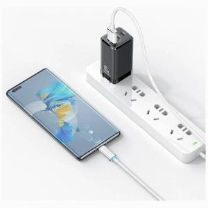 Kabel USAMS Cloud Series US-SJ658 6A USB-A / USB-C 1.2m różowy