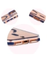 Etui z pierścieniem magnetycznym Bizon Case Marco do Apple iPhone 17 Pro Max przezroczyste z niebieską ramką