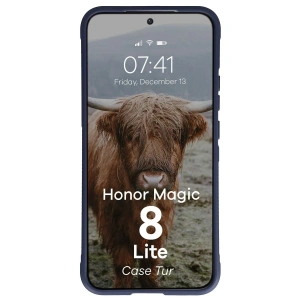 Pancerne etui Bizon Case Tur do Honor Magic8 Lite granatowe