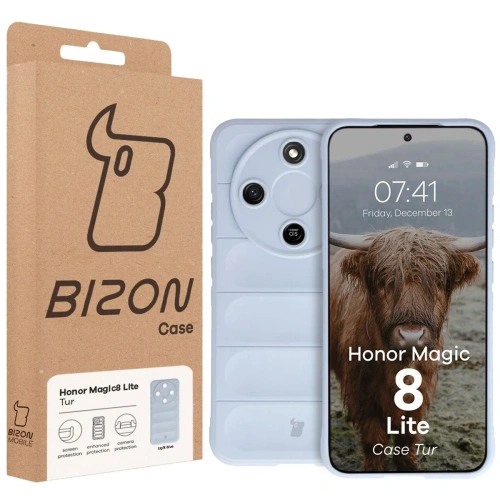 Pancerne etui Bizon Case Tur do Honor Magic8 Lite jasnoniebieskie