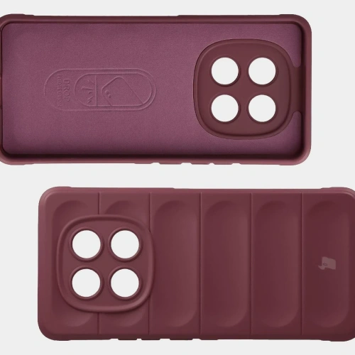 Pancerne etui Bizon Case Tur do Xiaomi Redmi Note 15 4G burgundowe