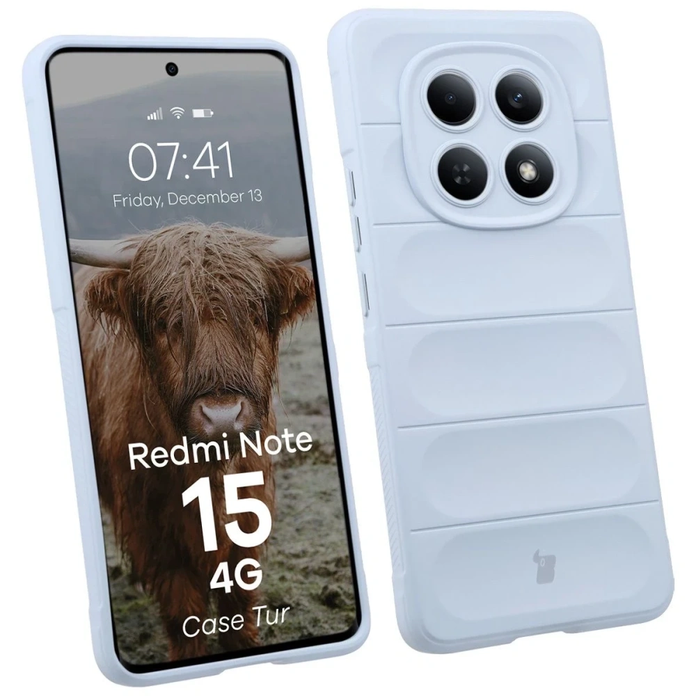 Pancerne etui Bizon Case Tur do Xiaomi Redmi Note 15 4G jasnoniebieskie