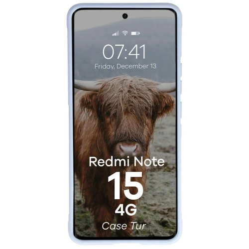 Pancerne etui Bizon Case Tur do Xiaomi Redmi Note 15 4G jasnoniebieskie