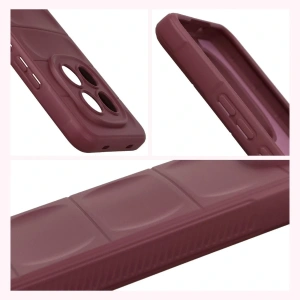 Pancerne etui Bizon Case Tur do Xiaomi Redmi Note 15 Pro 4G burgundowe