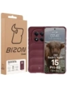 Pancerne etui Bizon Case Tur do Xiaomi Redmi Note 15 Pro 4G burgundowe