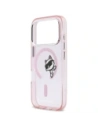 Etui Karl Lagerfeld IML Peekaboo MagSafe do Apple iPhone 17 Pro Max różowy