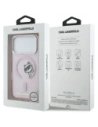 Etui Karl Lagerfeld IML Peekaboo MagSafe do Apple iPhone 17 Pro Max różowy