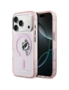 Etui Karl Lagerfeld IML Peekaboo MagSafe do Apple iPhone 17 Pro różowy