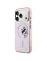 Etui Karl Lagerfeld IML Peekaboo MagSafe do Apple iPhone 17 Pro różowy