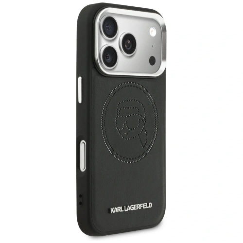 Etui Karl Lagerfeld K Head Point Logo MagSafe do Apple iPhone 17 Pro czarny
