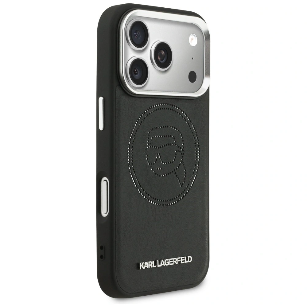 Etui Karl Lagerfeld K Head Point Logo MagSafe do Apple iPhone 17 Pro czarny