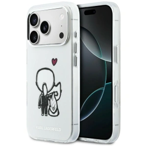 Etui Karl Lagerfeld Karl & Choupette Back MagSafe do Apple iPhone 17 Pro Max przezroczysty