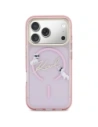 Etui Karl Lagerfeld IML Choupettes Karl Script Logo MagSafe do Apple iPhone 17 Pro Max różowy