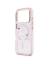 Etui Karl Lagerfeld IML Choupettes Karl Script Logo MagSafe do Apple iPhone 17 Pro Max różowy