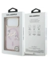 Etui Karl Lagerfeld IML Choupettes Karl Script Logo MagSafe do Apple iPhone 17 Pro Max różowy