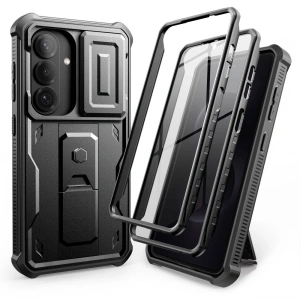 Etui Tech-Protect Kevlar Cam+ do Samsung Galaxy S26 Black [2 PACK]