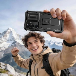 Etui Tech-Protect Kevlar Cam+ do Samsung Galaxy S26 Black [2 PACK]