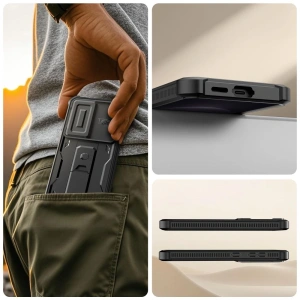 Etui Tech-Protect Kevlar Cam+ do Samsung Galaxy S26 Black [2 PACK]