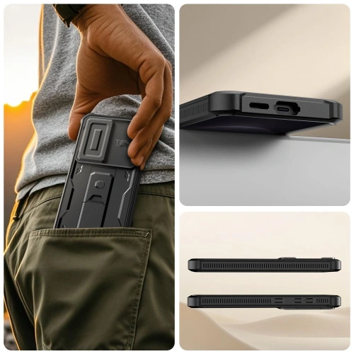 Etui Tech-Protect Kevlar Cam+ do Samsung Galaxy S26 Black [2 PACK]