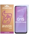 Elastyczne szkło hybrydowe Bizon Glass Mule Duo do Motorola Moto G15 / G15 Power / E15 [2 PACK]