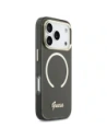 Etui Guess IML Script Metal MagSafe do Apple iPhone 17 Pro Max czarny